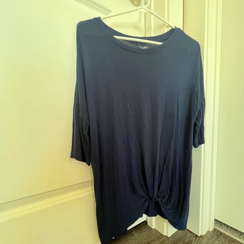 Navy Blue Soft Cute Tee!